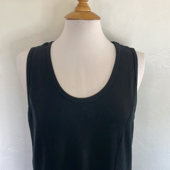 Karen Kane Feels Like Knit Stretchy Sleeveless Full Skirt Black Tank Dress - Picture 2 of 8